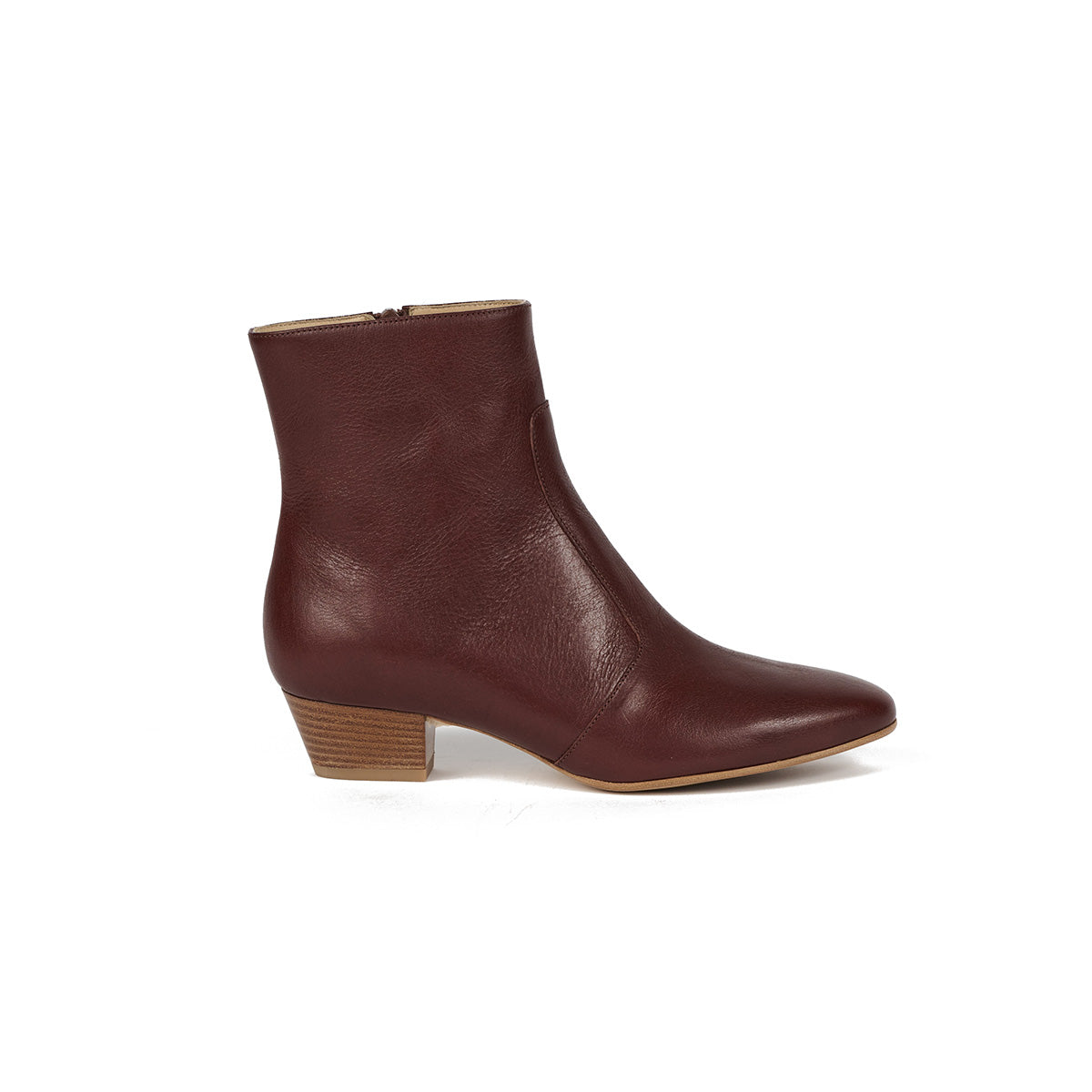 Beatnik Boot in Bright Burgundy