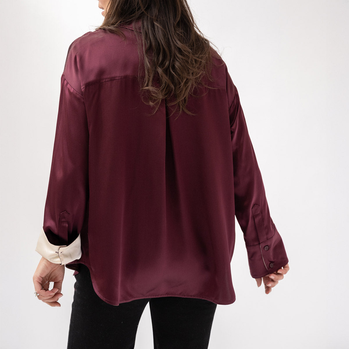 Benton Button Down in Bordeaux