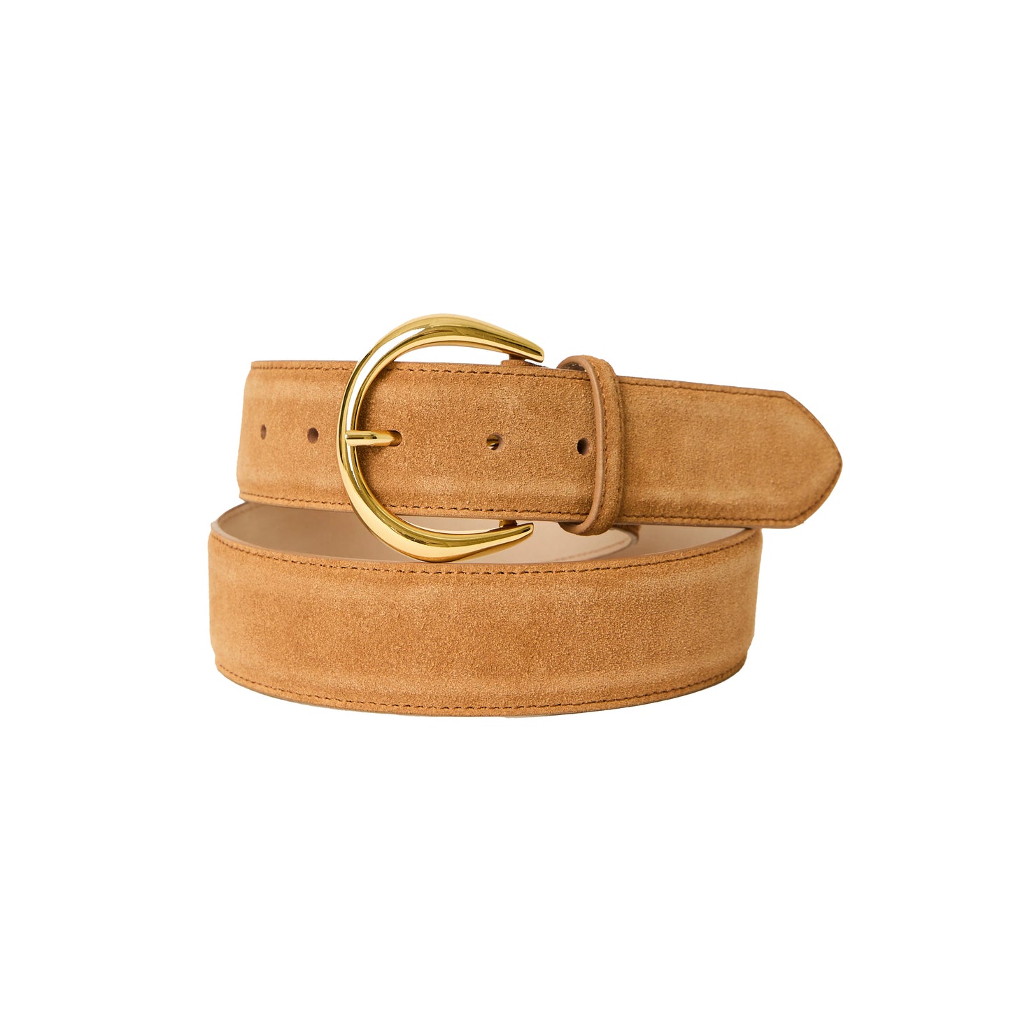 Odessa Suede Hip Belt in Camel/Gold