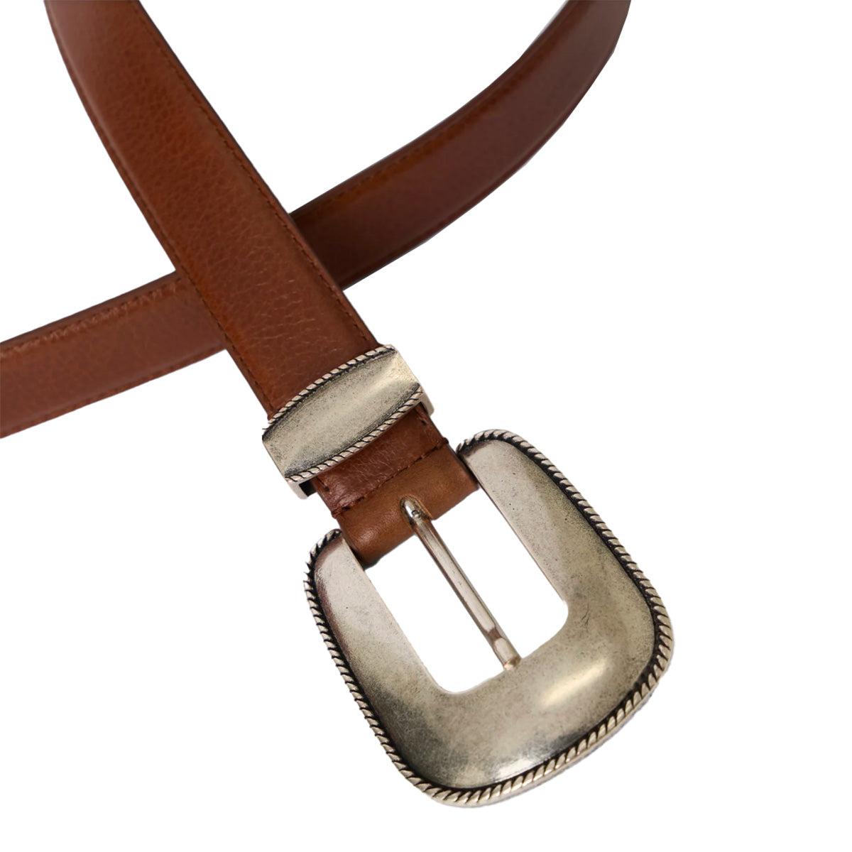 Walker Colt Belt in Cognac and Silver