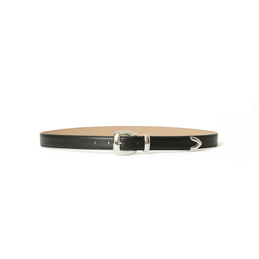 Duke Leather Belt in Black