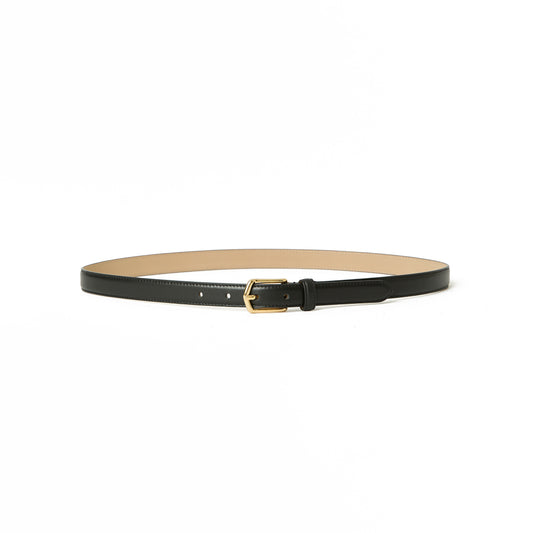 Tova Leather Belt in Black