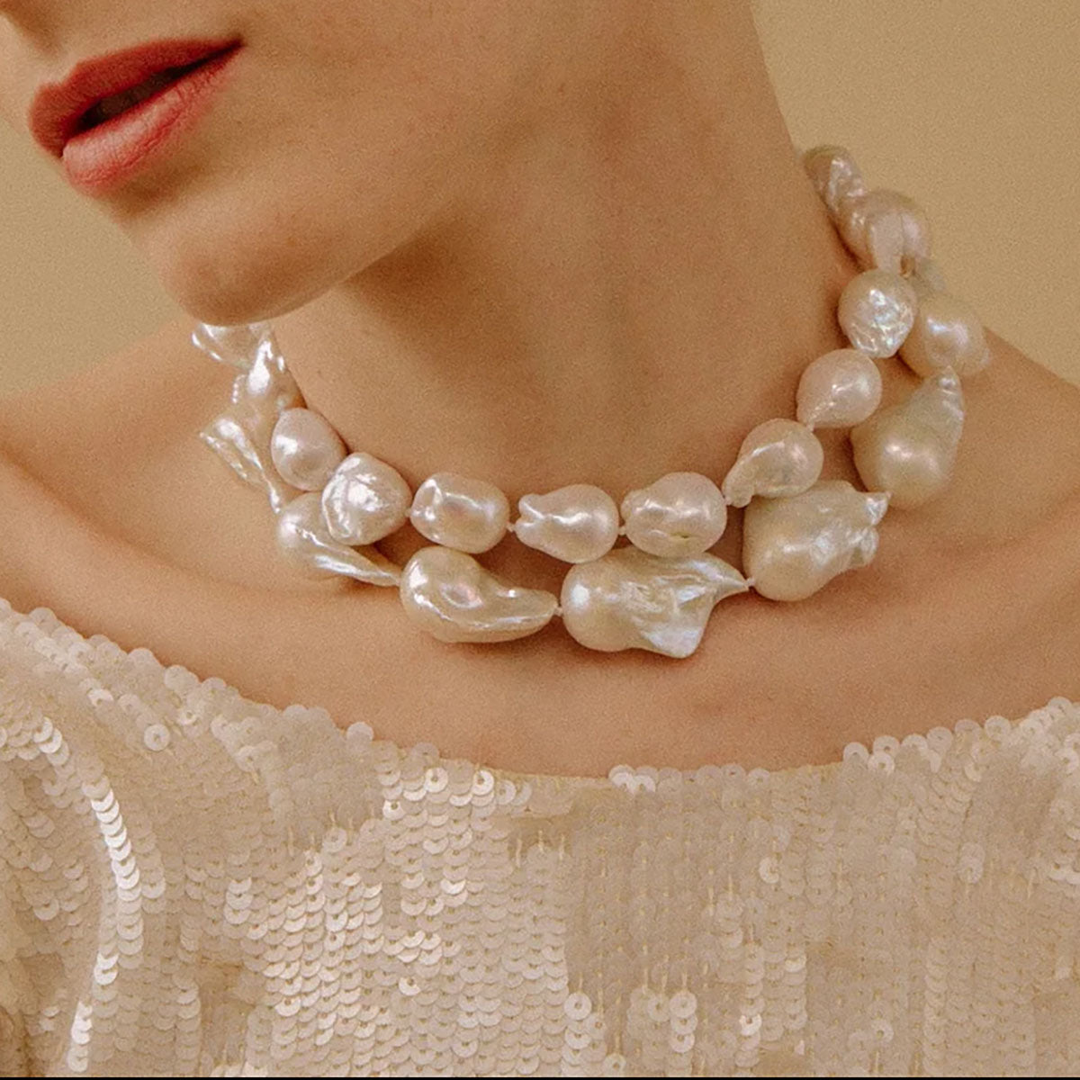 Claude Necklace in White