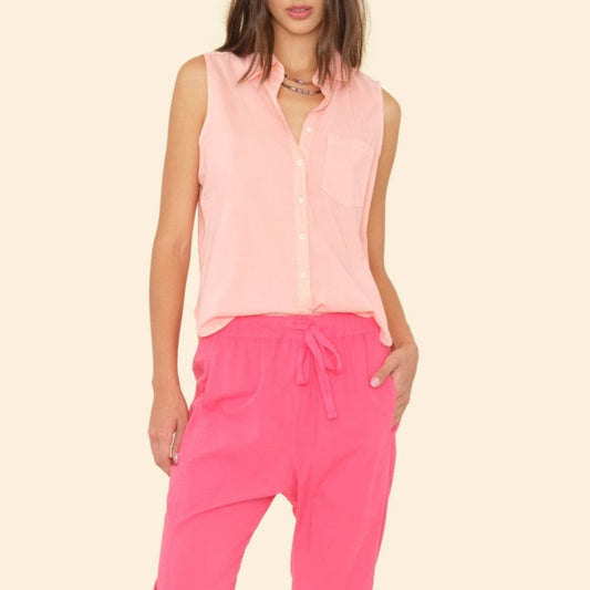 Brooks Shirt in Grapefruit Poplin