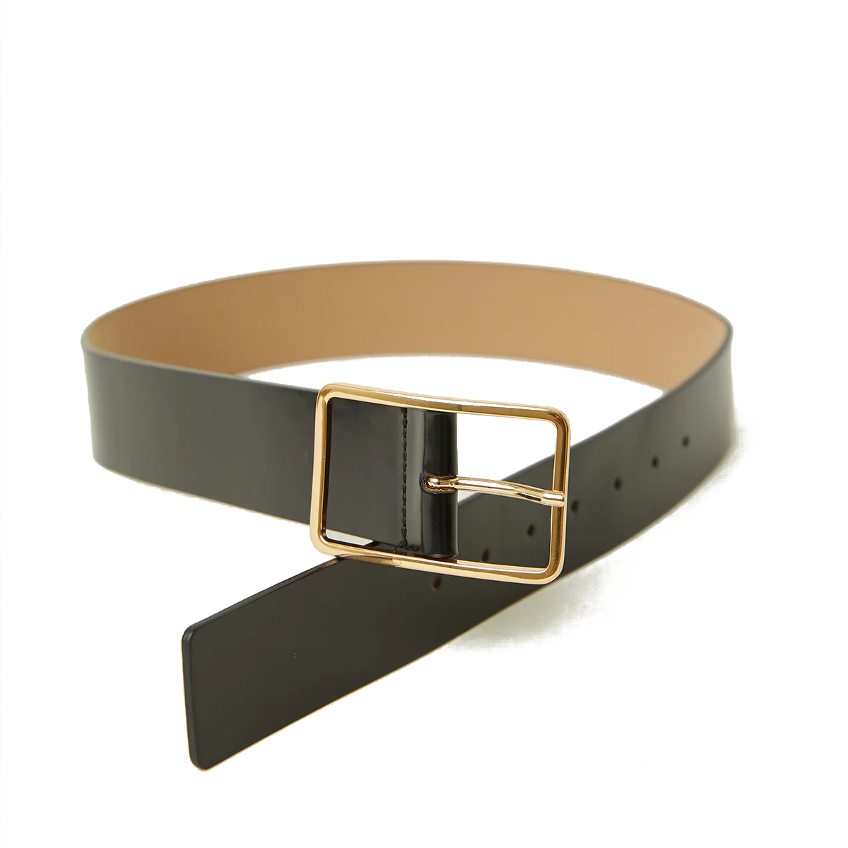 Milla Mod Leather Belt in Black