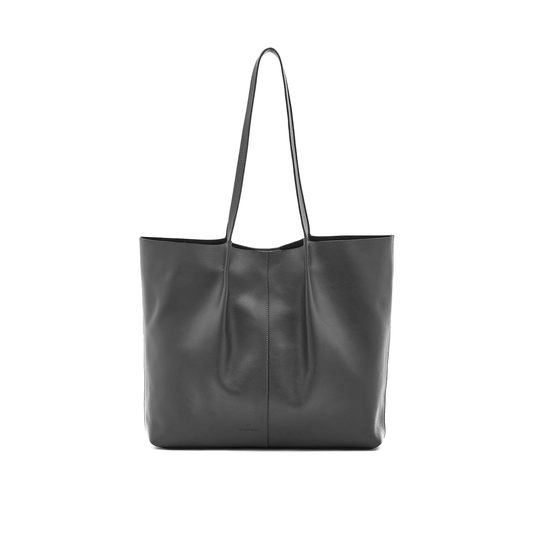 Nina Leather Tote in Grafite