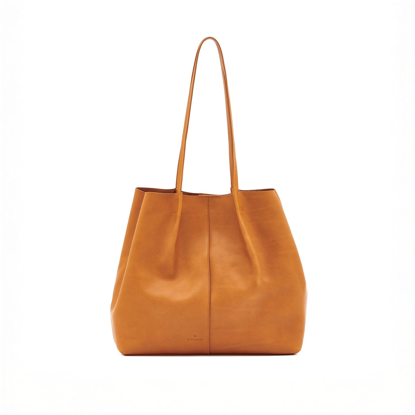 Nina Leather Tote in Natural