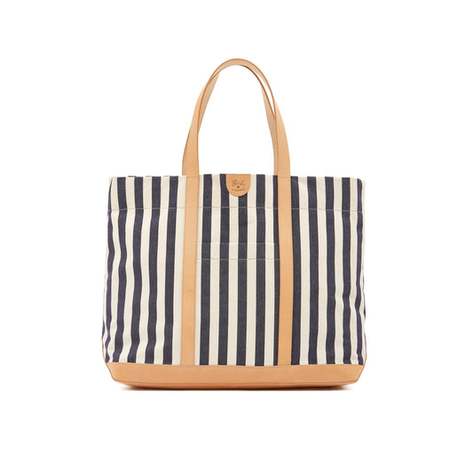 Caramella Large Tote in Blue Stripe