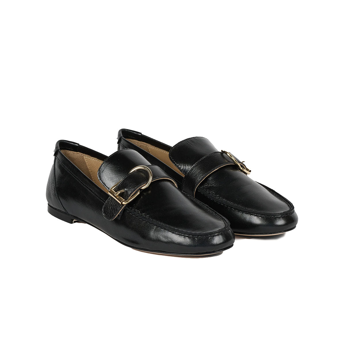 Buckle Loafer in Black