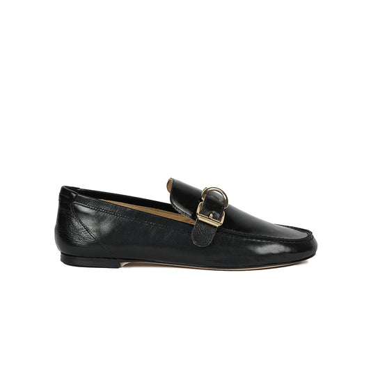 Buckle Loafer in Black