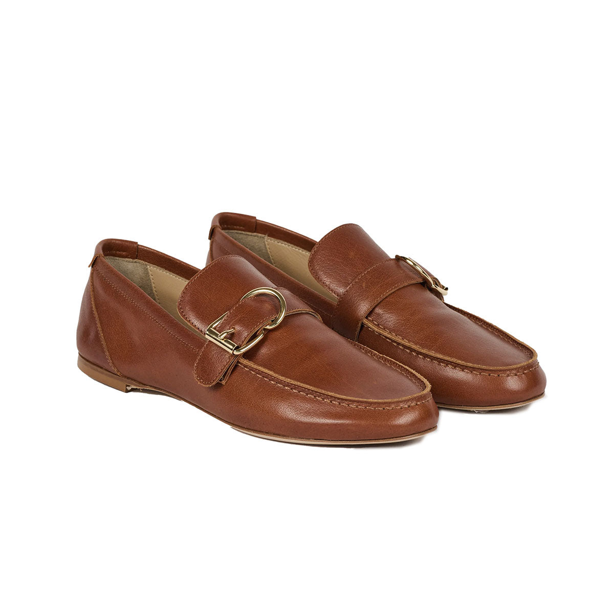 The Buckle Loafer in Brown