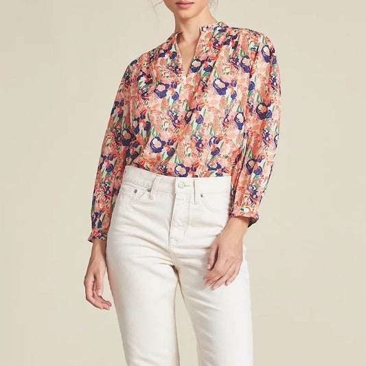 Bailey Blouse in Red Jacintos Print