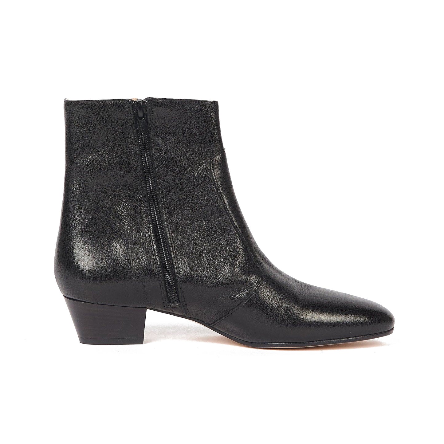 Beatnik Ankle Boot in Black Leather