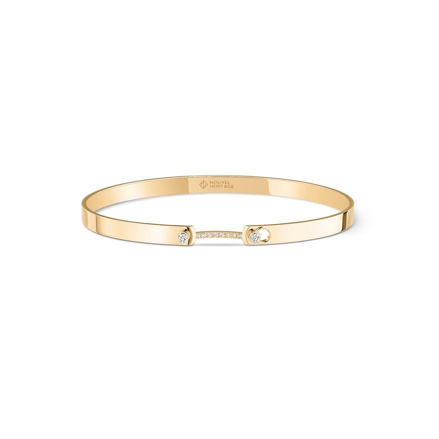 Business Meeting Bangle in Yellow Gold