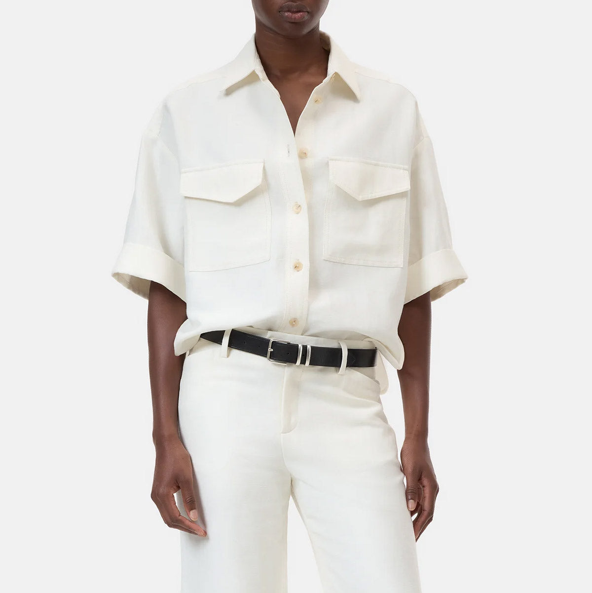 Utility Shirt in Ivory