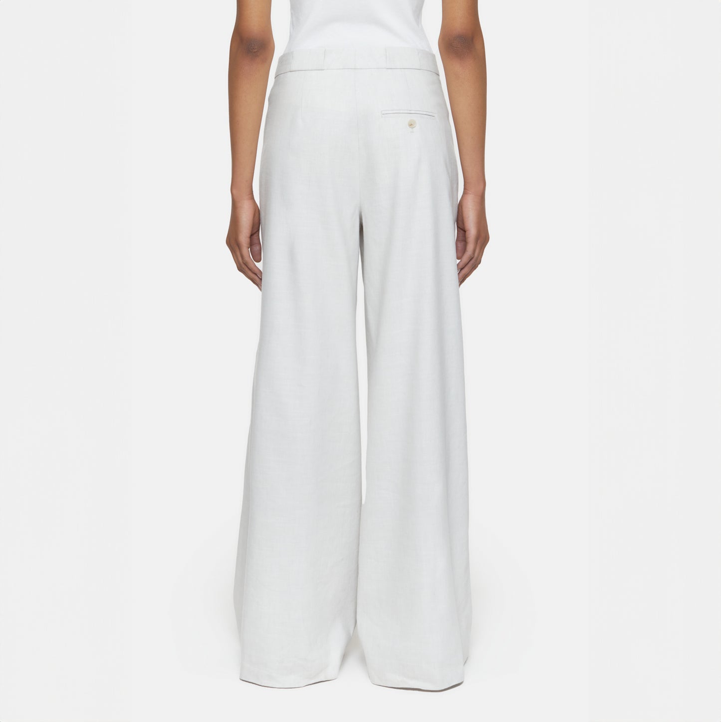 Rylan Linen Pant in Limestone