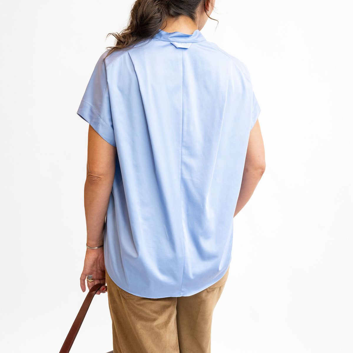 Fin Gaban Shirt in Chambray Blue