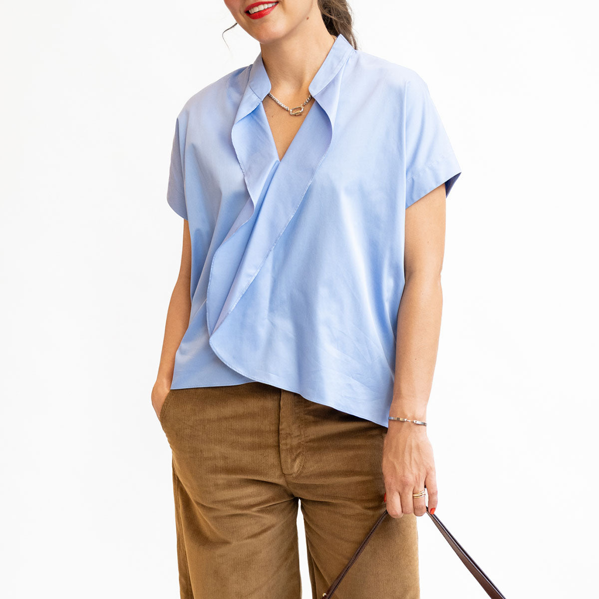 Fin Gaban Shirt in Chambray Blue