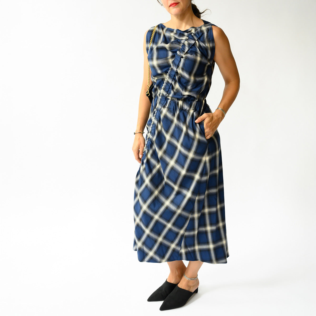 Elise Dress in Ink