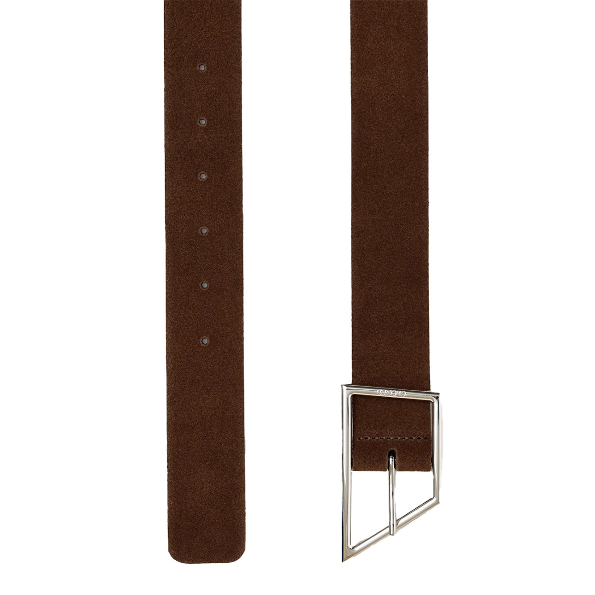 Suede Belt in Mahogany