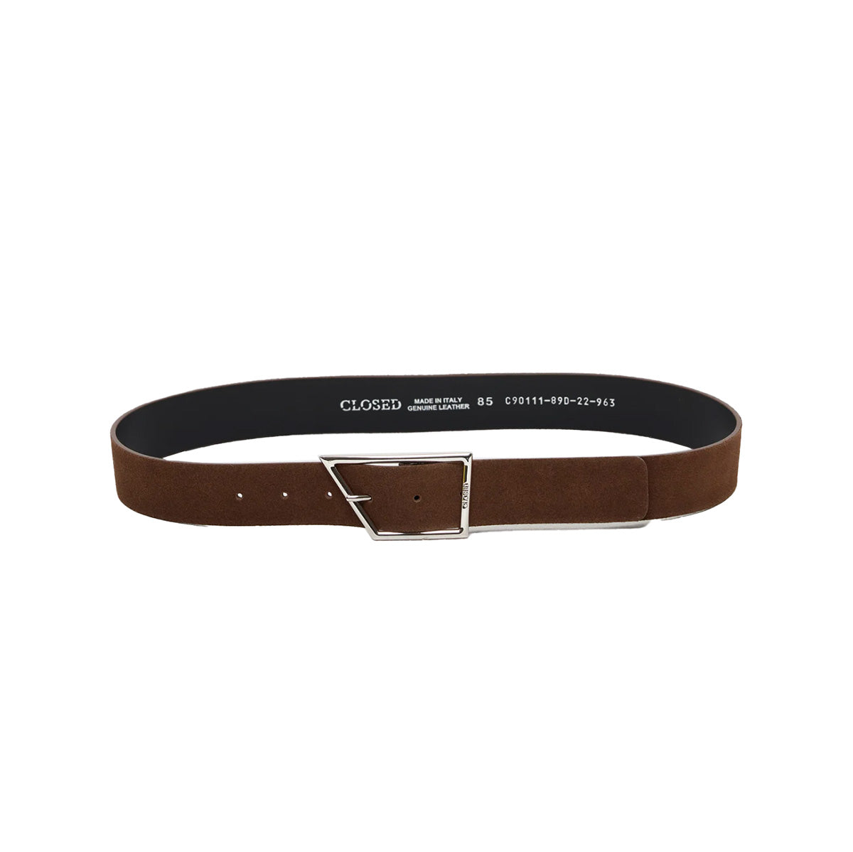 Suede Belt in Mahogany