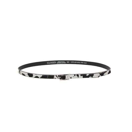 Animal Print Leather Belt
