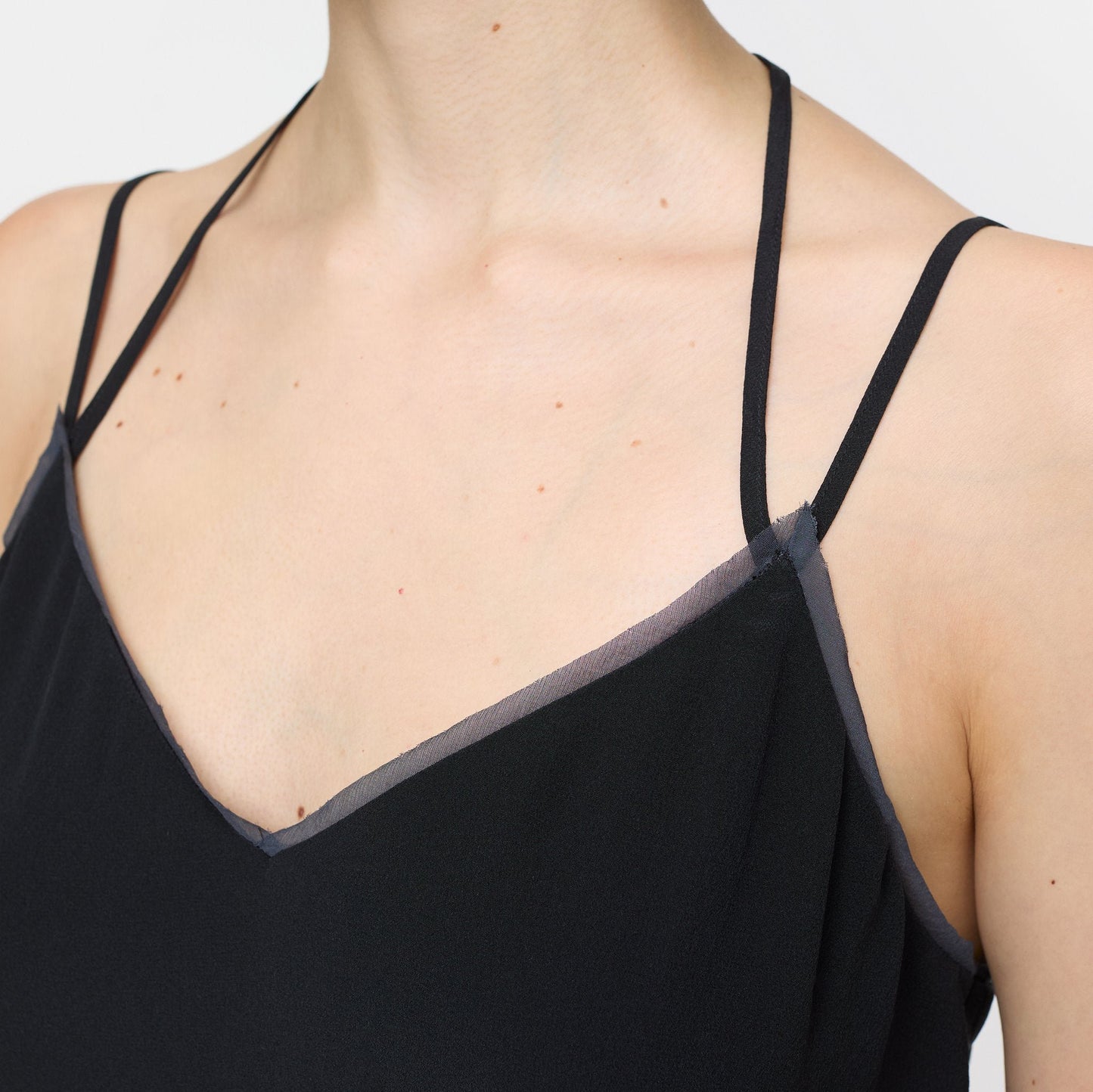 Strappy Crepe Camisole in Back