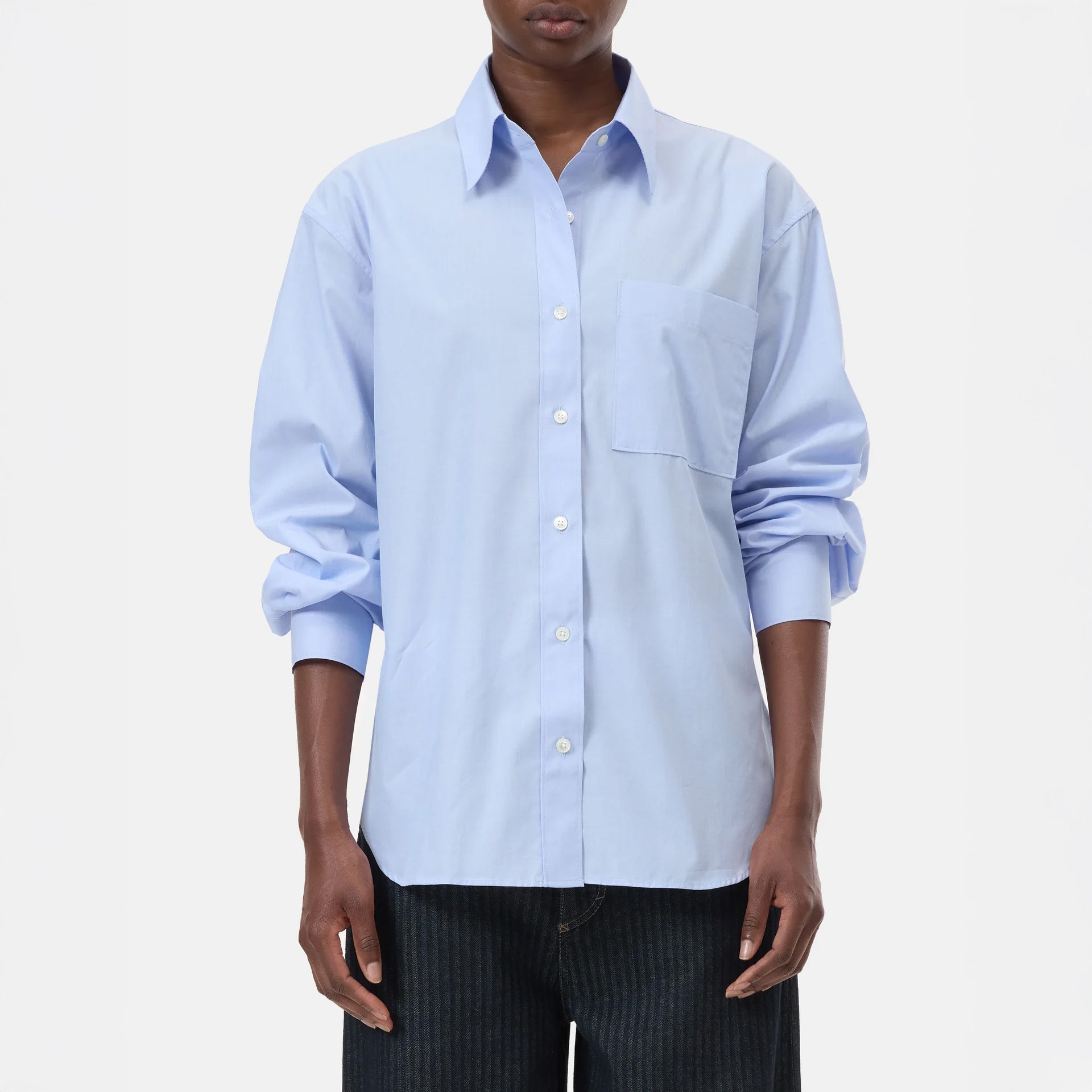 Oversized Shirt in Lazio Blue