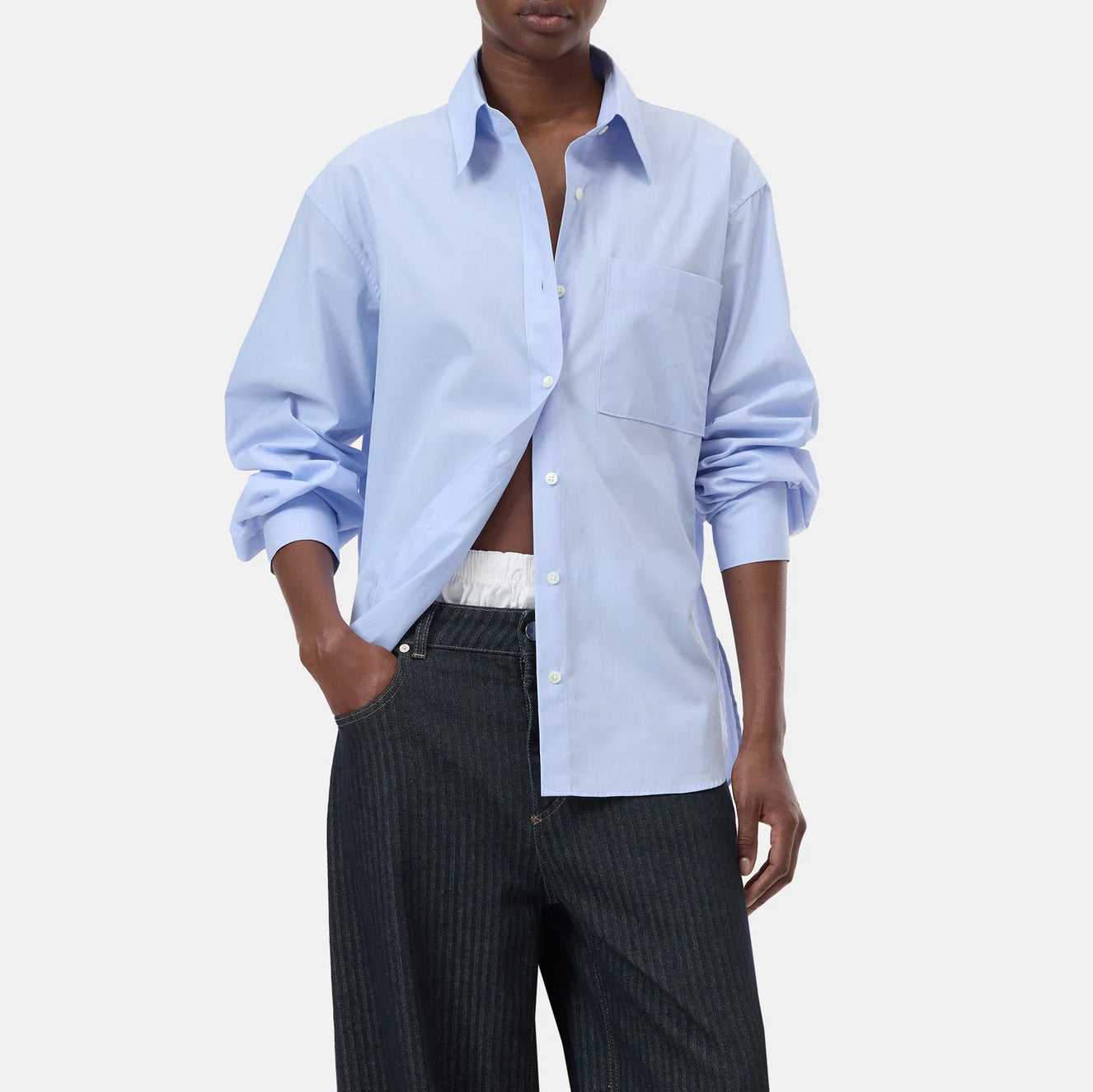Oversized Shirt in Lazio Blue