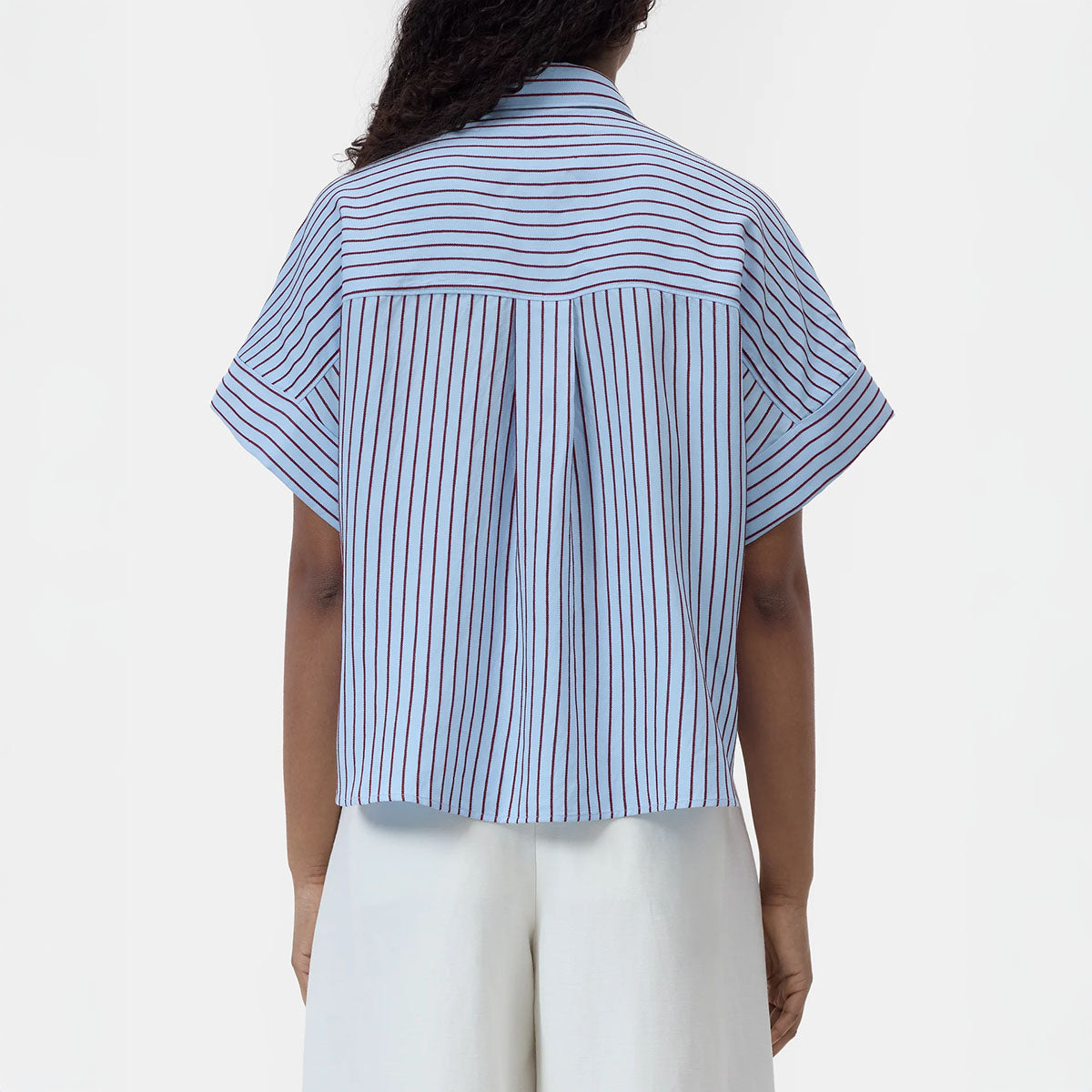 Turn Up Shirt in Dove Blue