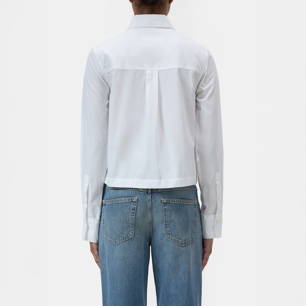 Lace Detail Shirt in White