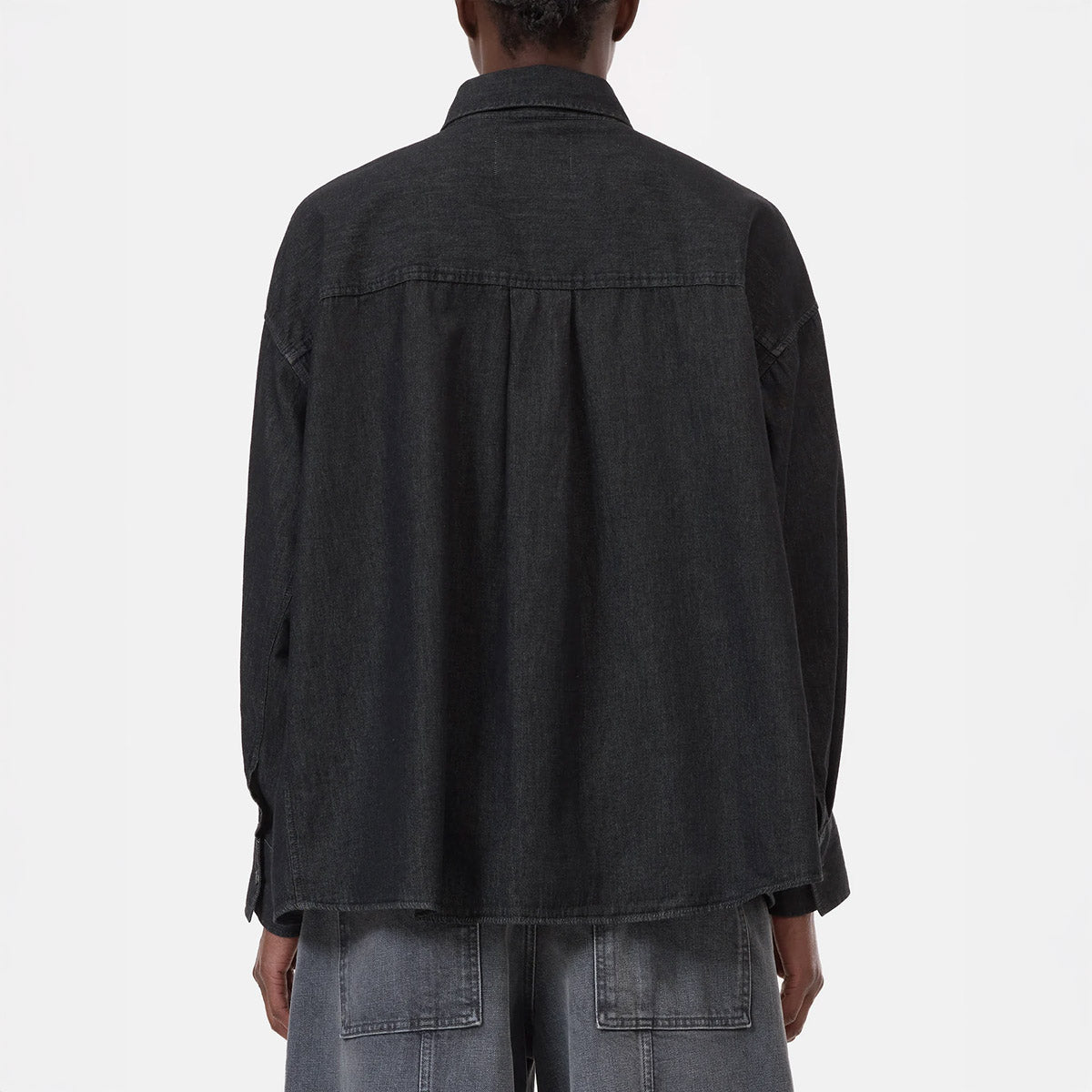 Cape Denim Shirt in Mid Grey