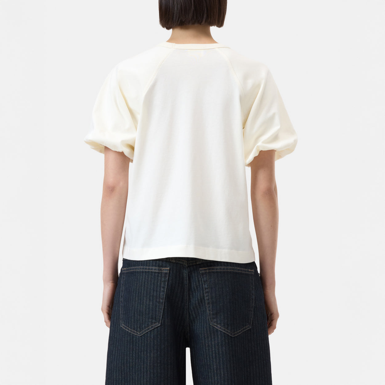 Wide Sleeve Tee in Ivory