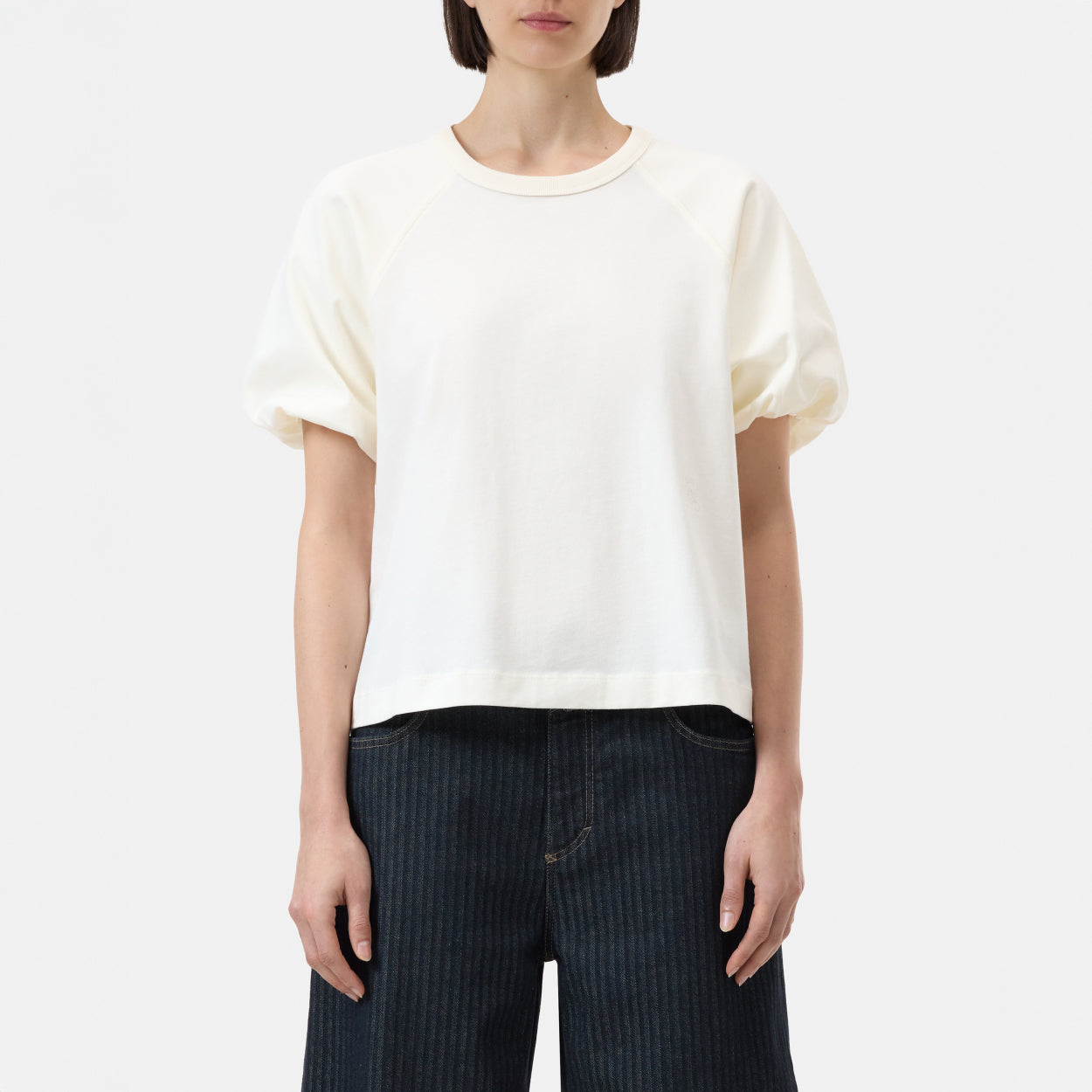 Wide Sleeve Tee in Ivory