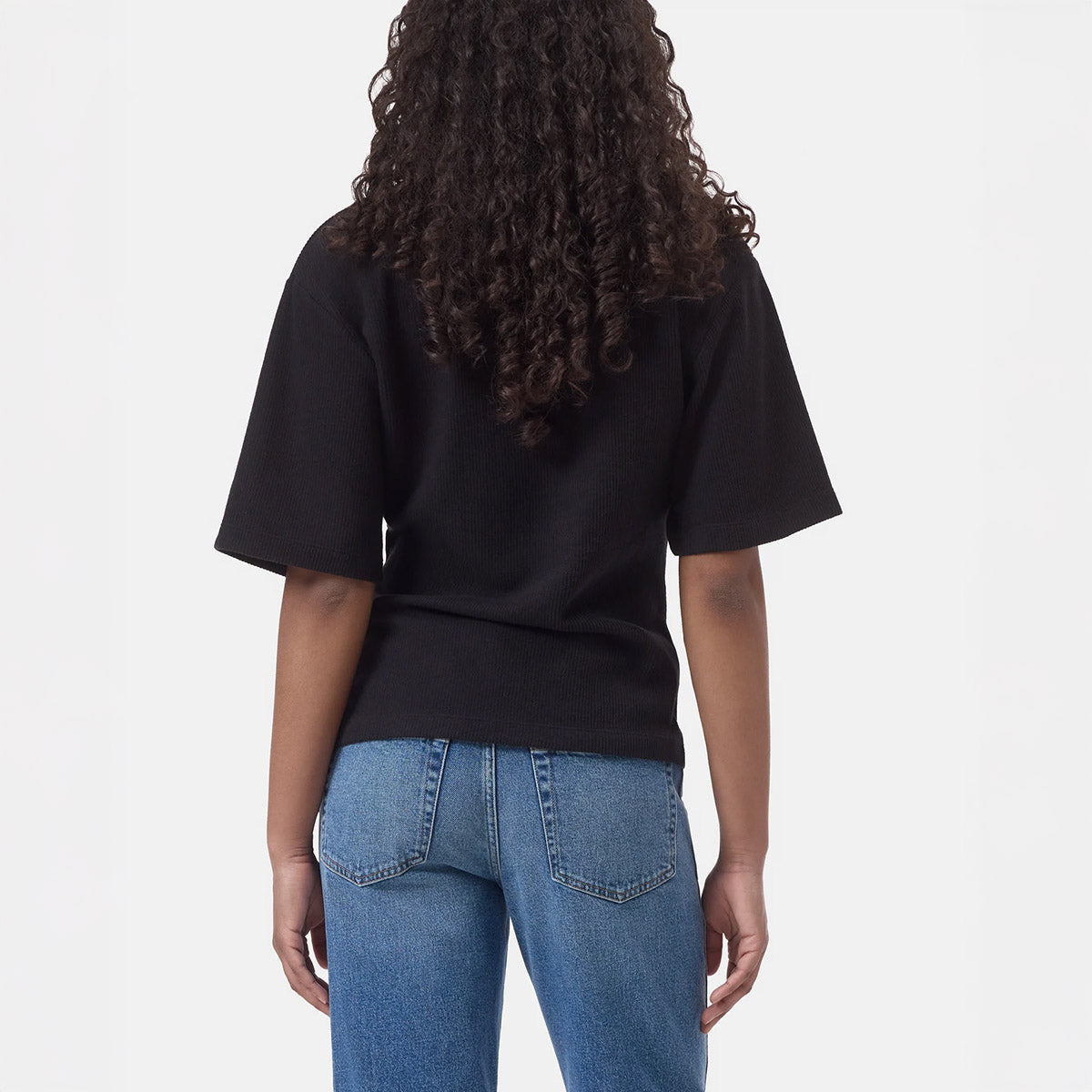 Draped T-Shirt in Black