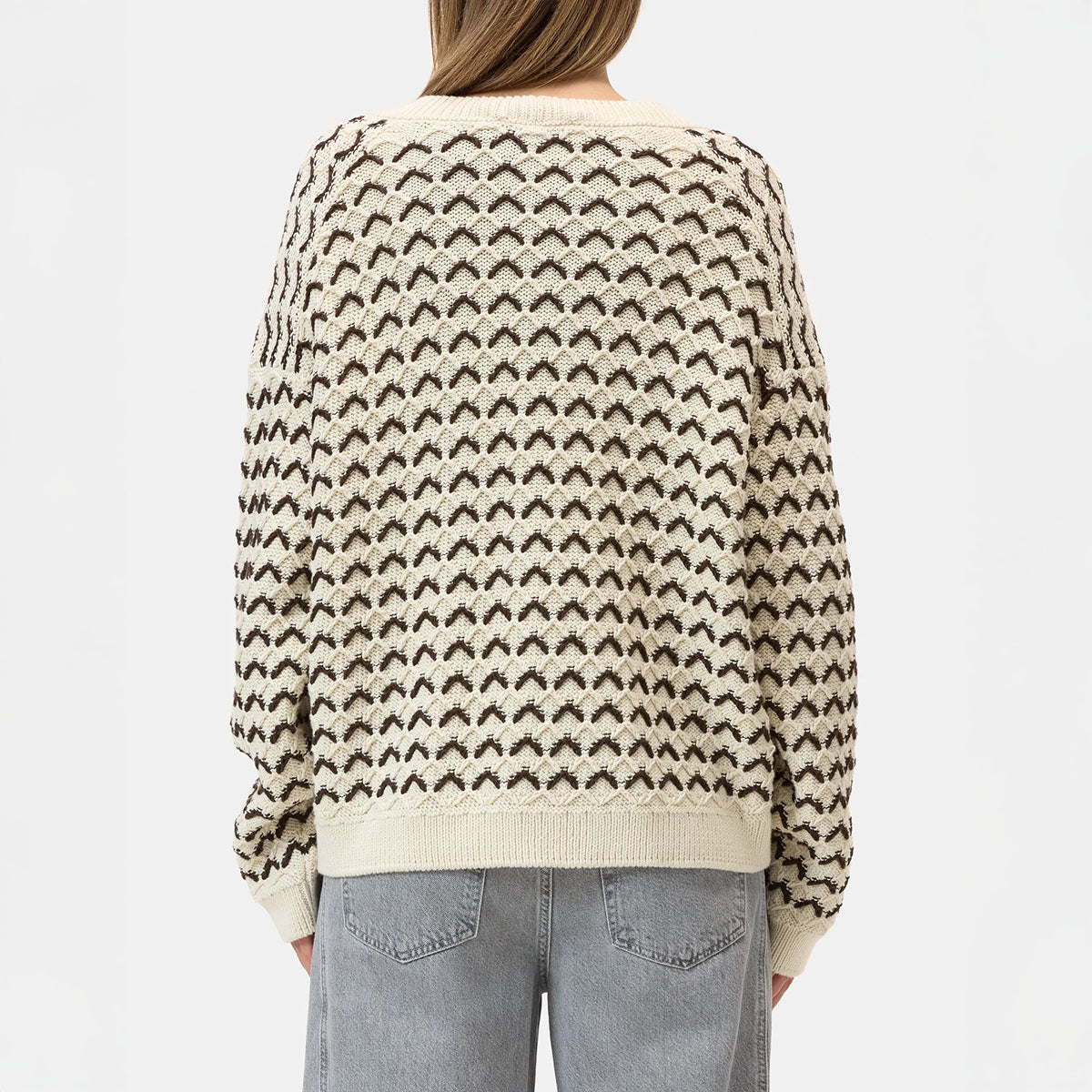 V-Neck Cardigan in Witherit Beige