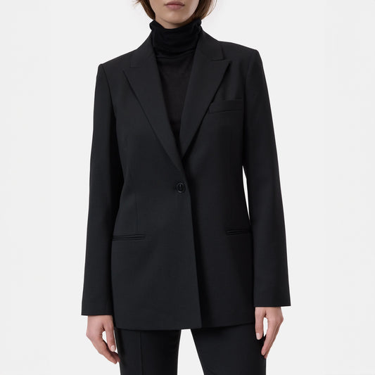 Slim Stretch Blazer in Black