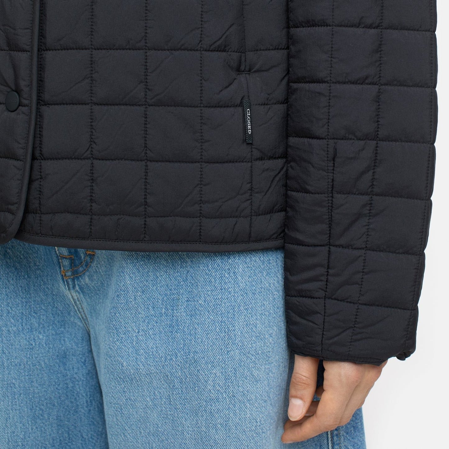 Reversible Quilted Jacket in Black