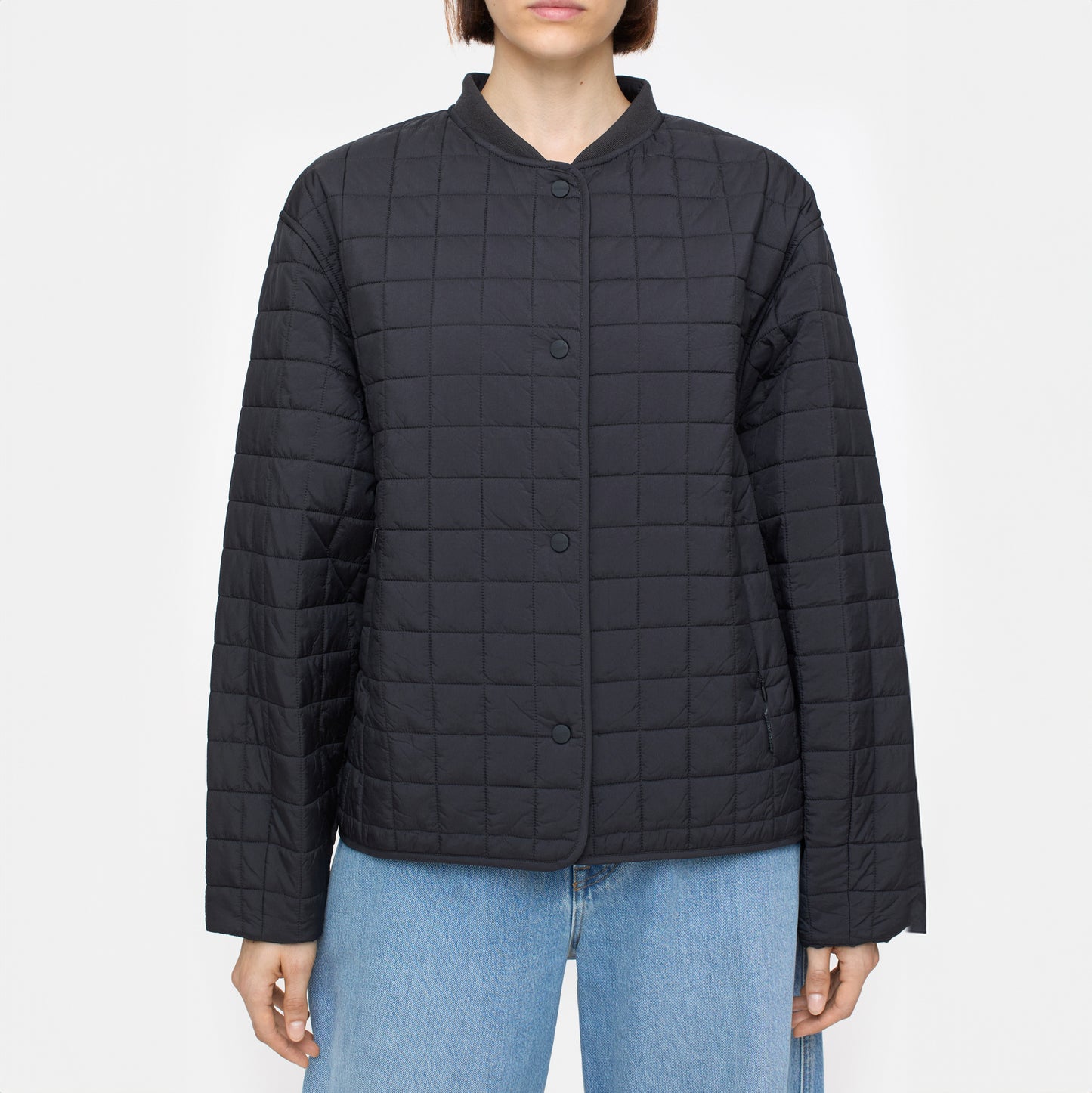 Reversible Quilted Jacket in Black