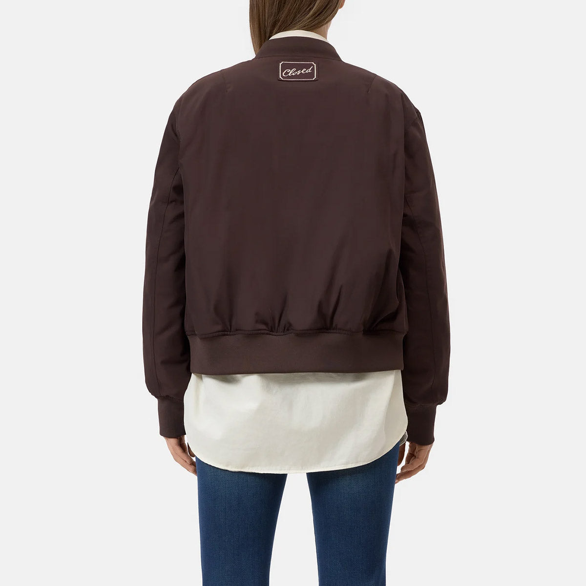 Blouson Jacket in Mahogany Brown