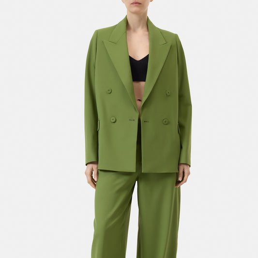 Double Breasted Blazer in Pistachio Green