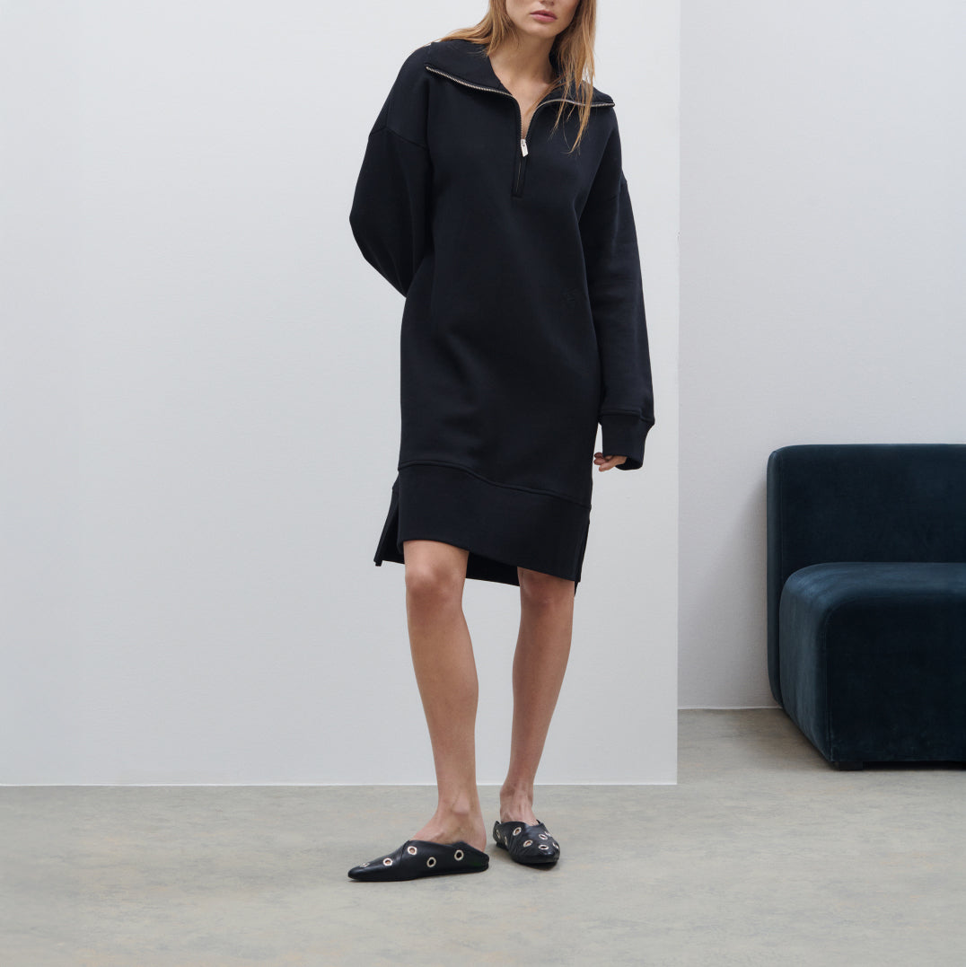 Sweatshirt Dress in Black