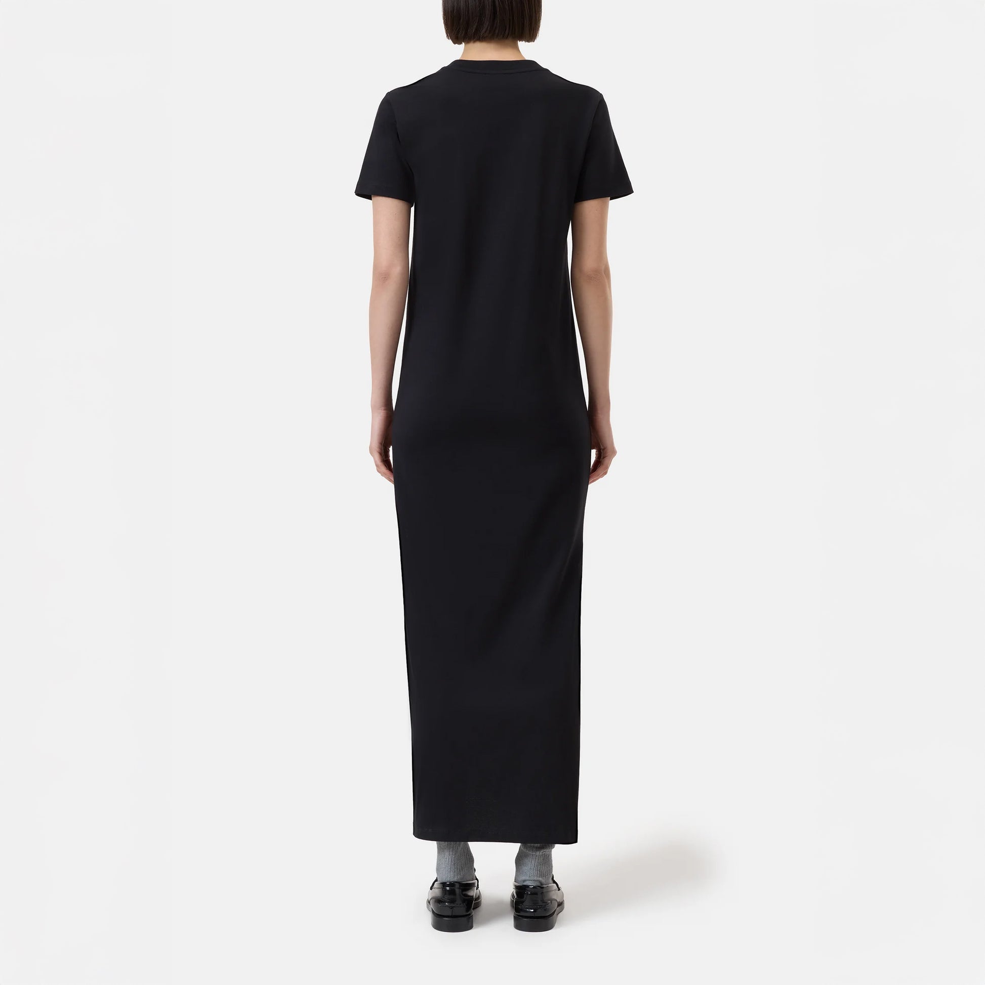 Maxi T-Shirt Dress in Black