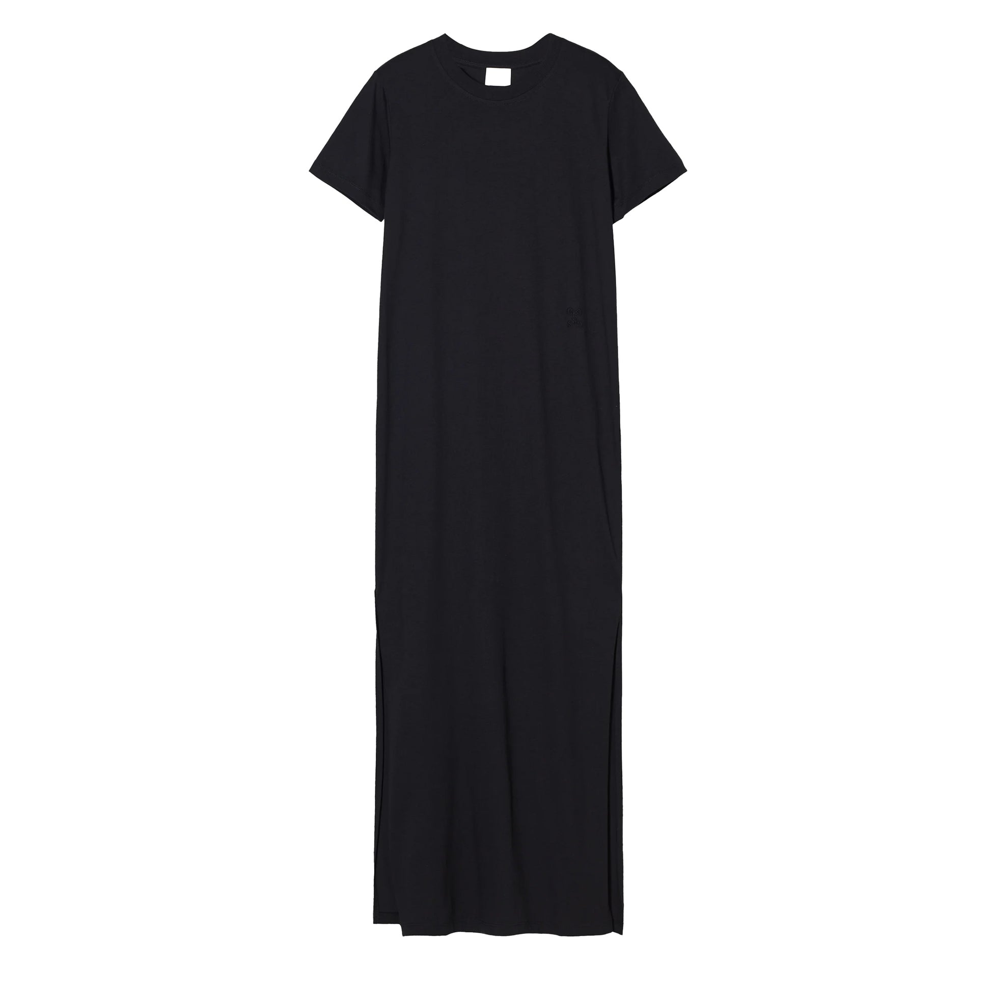 Maxi T-Shirt Dress in Black