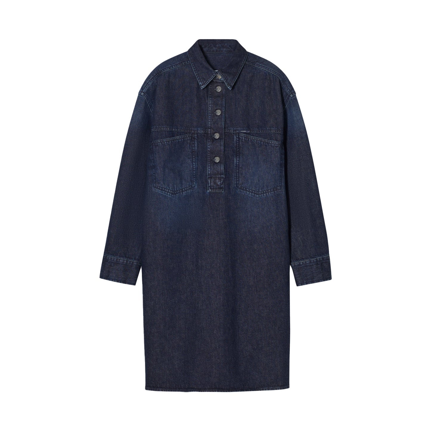 Polo Denim Dress in Dark Blue