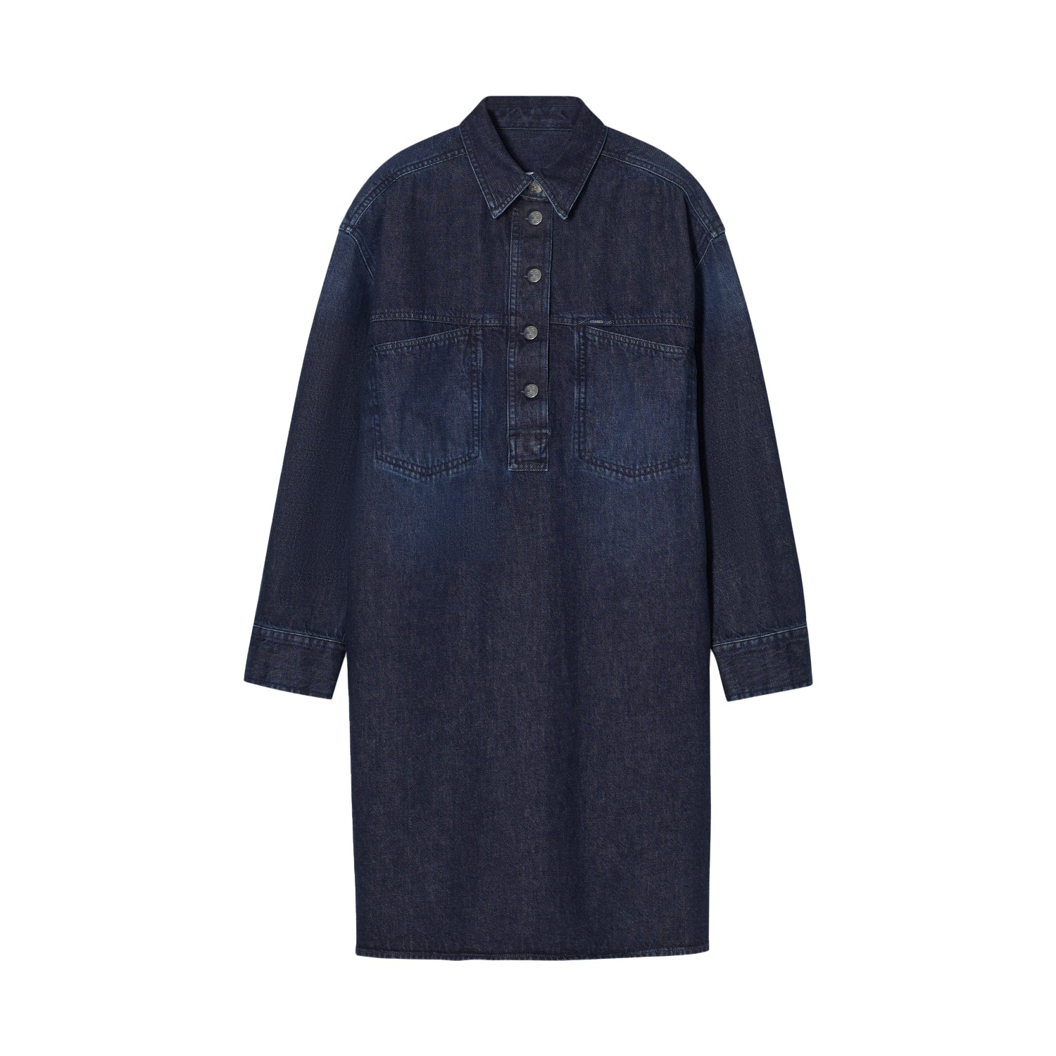 Polo Denim Dress in Dark Blue