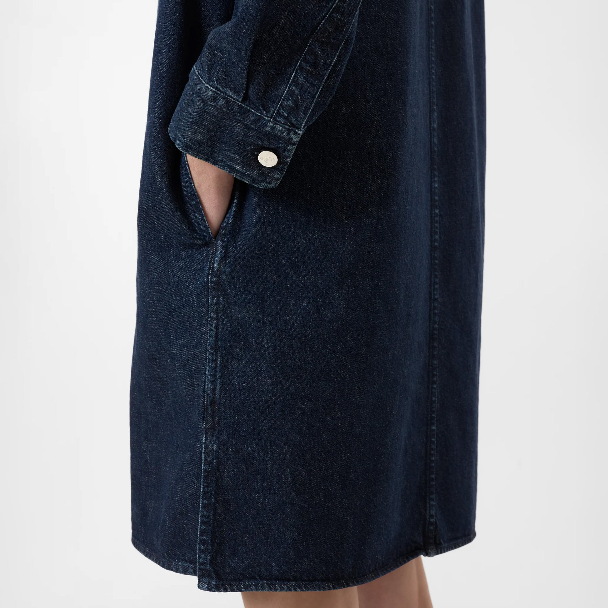Polo Denim Dress in Dark Blue