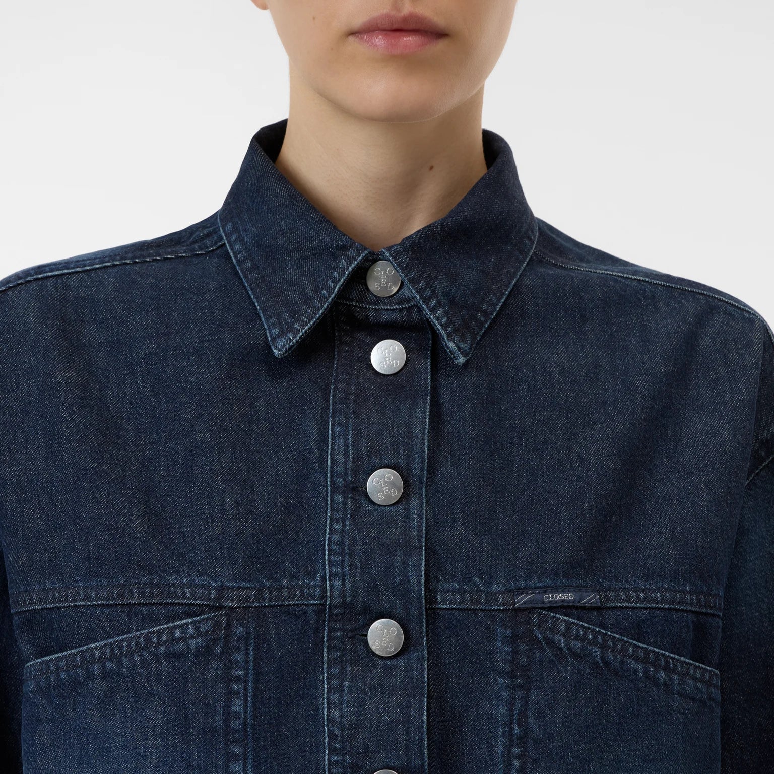 Polo Denim Dress in Dark Blue
