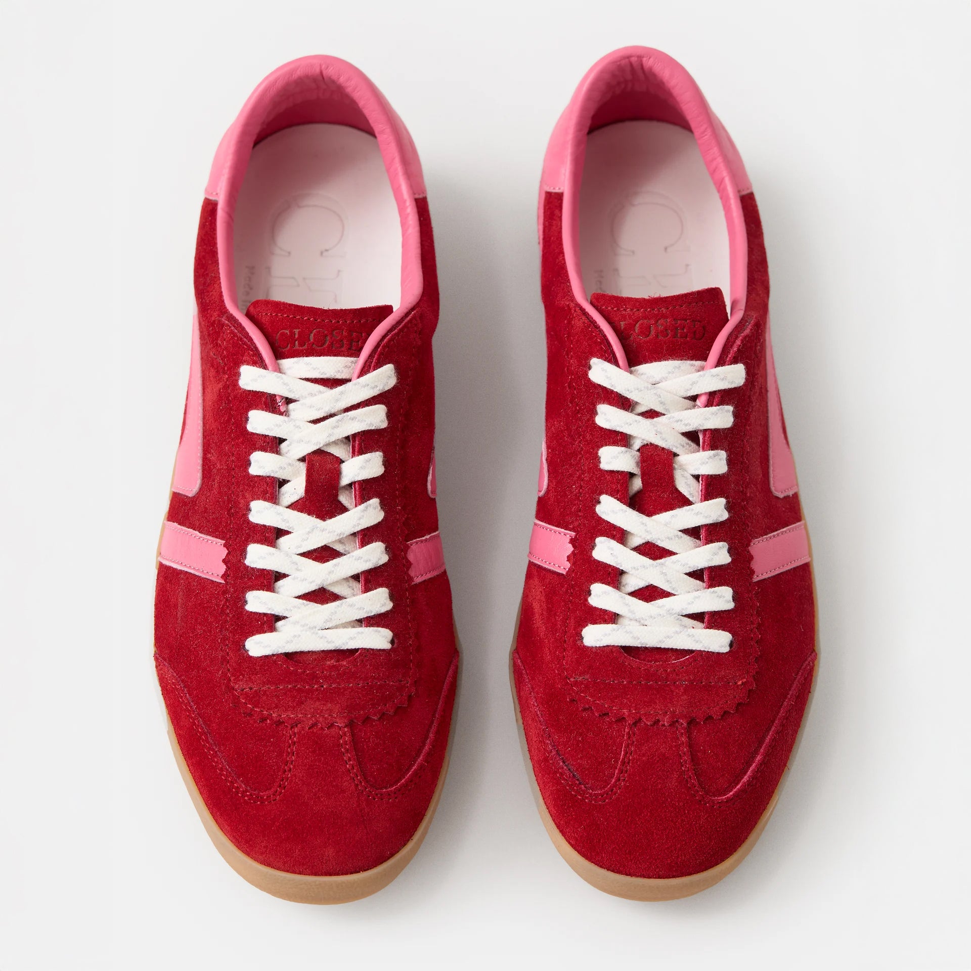 Slim Sneaker in Cherry Red