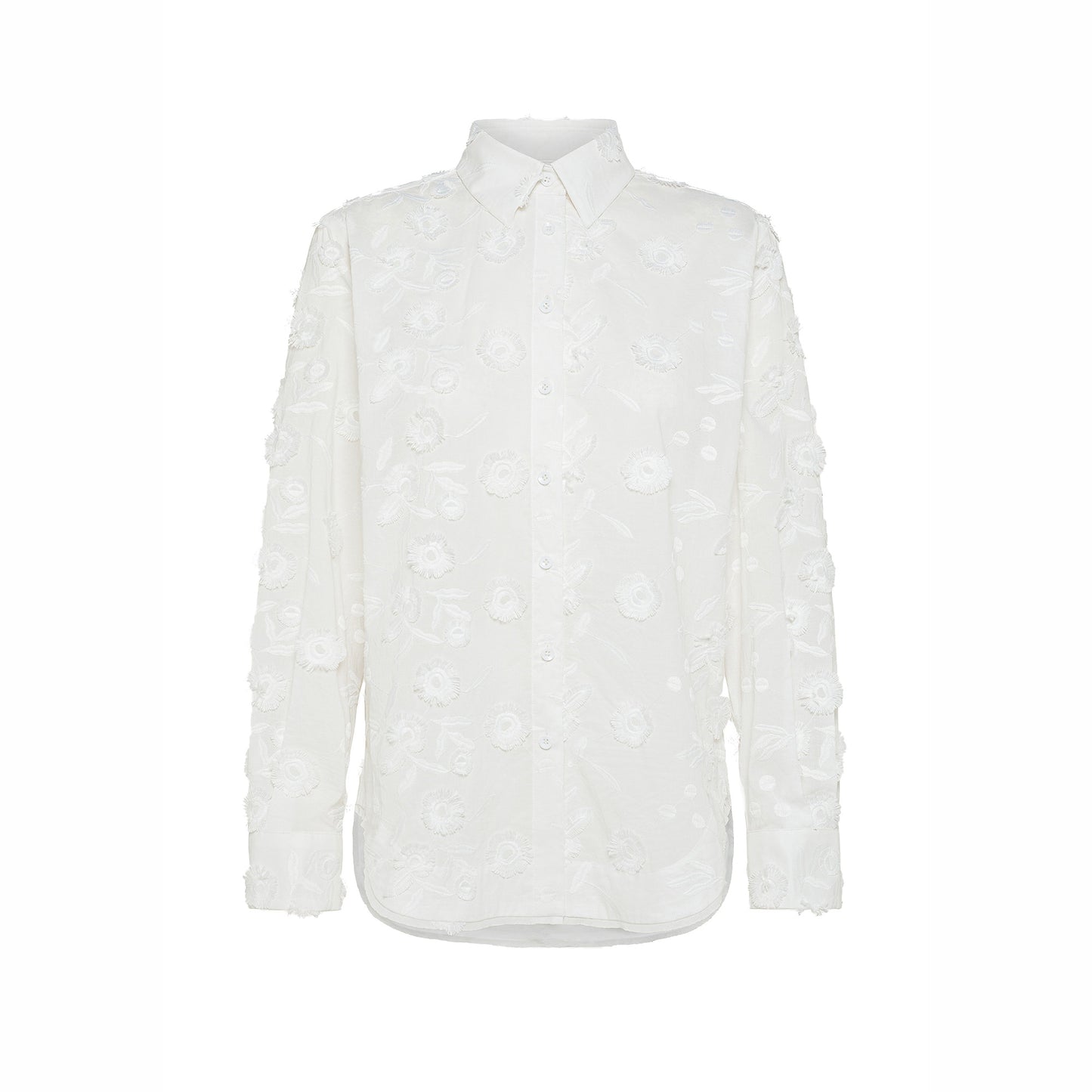 Embroidered Viole Blouse in Cream